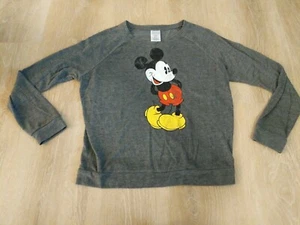 Disney Damen Medium Mickey Mouse Shirt grau Used Look M - Bild 1 von 5