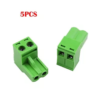 5PCS 2 Pin 5.08mm Pitch PCB Mount Screw Terminal Block Connector - Picture 1 of 6