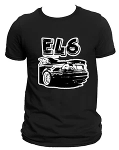 BMW E46 3 Series M3 T-shirt DTG Print Logo Shirt Short Sleeve Cotton Super Gift - Picture 1 of 6