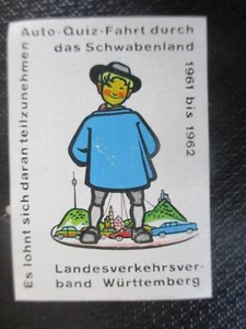 (10728) Reklamemarke - Auto-Quiz-Fahrt durch das Schwabenland 1961/62 - Bild 1 von 1