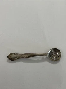 Vintage 1940s Sterling Baby Spoon Brooch Pin 2.6”  —- (W) - Picture 1 of 4
