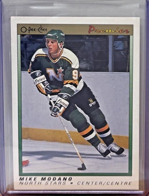 1991-92 O-Pee-Chee Premier #74 Mike Modano Rookie - Image 1 of 2
