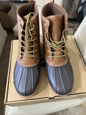 Botas de pato de goma Lands End/coñac impermeables 12 D Ce20189m. Hombre’s Foto 1 de 4