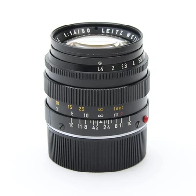 Leica Summilux-M 50mm F/1.4 Late Ver. Black Chrome #11114 #125 - Image 1 of 4