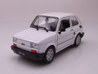 Fiat 126 1977 Bianco Modellino 1:21 Welly - Immagine 1 di 4
