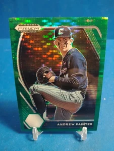 2021 Panini Prizm Draft Picks - Andrew Painter #PDP13 Green Pulsar Prizm (RC) - Foto 1 di 2