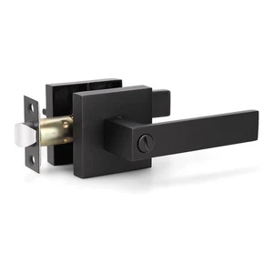 Heavy Duty Privacy Bathroom Lever Lock Set for Interior Door, Bedroom Door Ha... - Picture 1 of 7