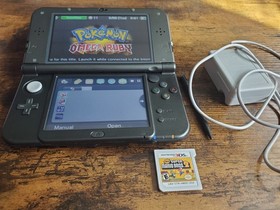 New Nintendo 3DS XL Metallic Black Console With Charger