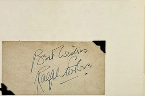 RALPH FORBES Autographed Signed 4"x 6" INDEX CARD The Hound of the Baskervilles - Picture 1 of 6