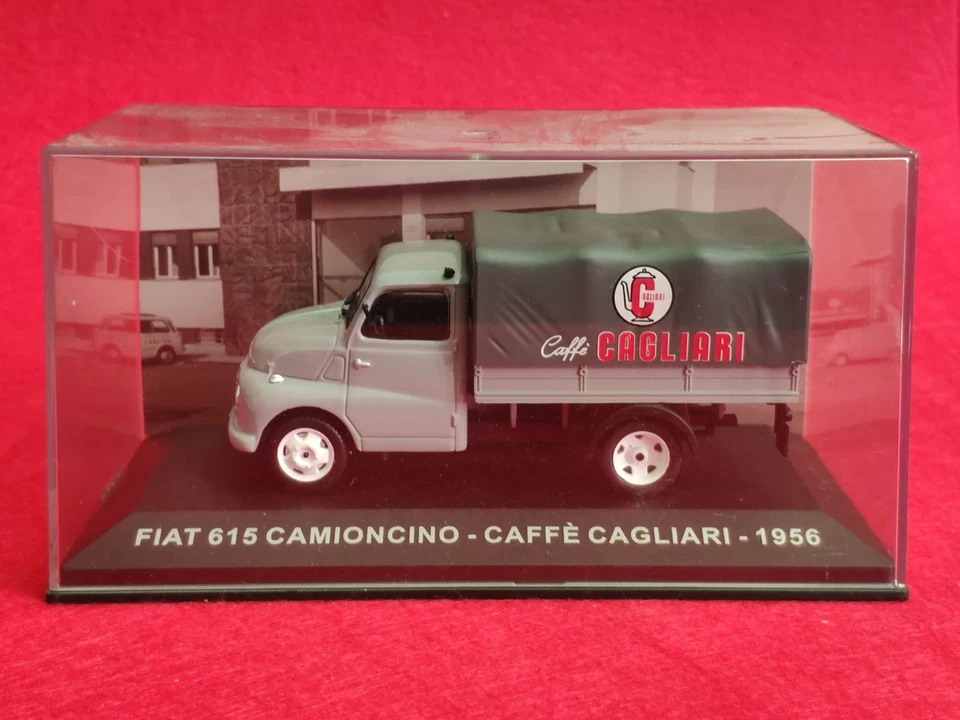FURGONCINO PUBBLICITARIO 1:43 FIAT 615 CAMIONCINO CAFFE' CAGLIARI 1956 VINTAGE - - Immagine 1 di 4