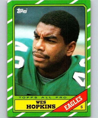 1986 Topps #279 Wes Hopkins Philadelphia Eagles - Image 1 of 2