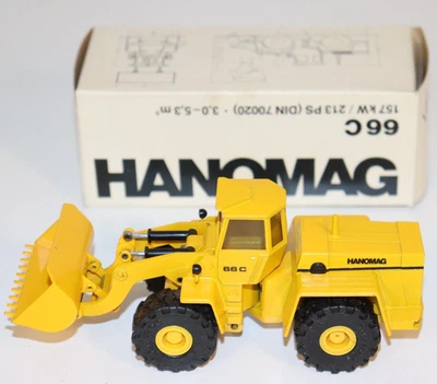 Cursor Metallmodell 569 Hanomag 66 C Werbemodell Radlader Excavator 1:50 OVP - Bild 1 von 4