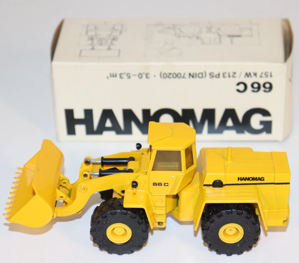 Cursor Metallmodell 569 Hanomag 66 C Werbemodell Radlader Excavator 1:50 OVP - Bild 1 von 4