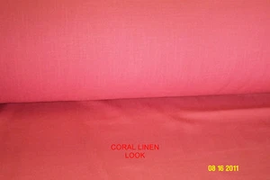 Neuer Polyester Viskose, Stoff, Stoff, Material, Koralle - Bild 1 von 2