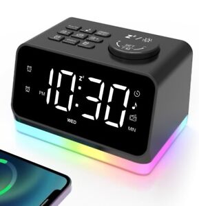 AFEXOA Digital Alarm Clock Radio with Night Light, Dual Alarm Clock
