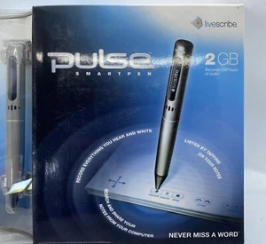 Pulse Digital SmartPen Livescribe 2G USB Students Never Miss A Word & Notebook - Picture 1 of 4