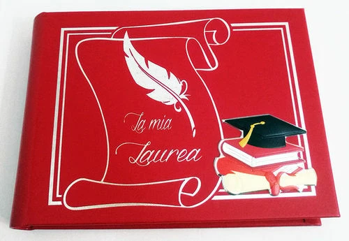 Album Fotografico 21 x 16 In Argento Regalo Laurea ELITE Argenti 30 PAGINE - Immagine 1 di 1