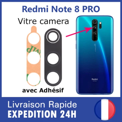 Pour Xiaomi Redmi Note 8 Pro vitre lentille appareil photo camera lens glass