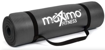 Maximo Yoga Fitness Mat Extra Thick Multipurpose Workout (Meas: 72 x 24) Black - Image 1 of 4