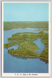 Post Card Douglas Lake in the Smoky Mountains E397 - Picture 1 of 2