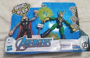 Figura de acción Avengers Marvel THOR vs LOKI Bend and Flex juguetes, 6 pulgadas flexible - Imagen 1 de 10