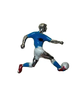 Spilla in Argento 925% S.S.C. Napoli calcio idea regalo per uomo e ragazzo - Immagine 1 di 2