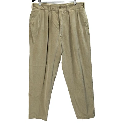Bill's Khakis Pants Mens Corduroy Straight Chino Pleated Brown Cotton Size 36 - Image 1 of 4