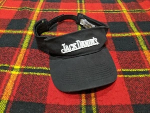 Jack Daniel's Embroidered Adjustable Visor Hat Old No 7- Black Strapback  - Picture 1 of 4