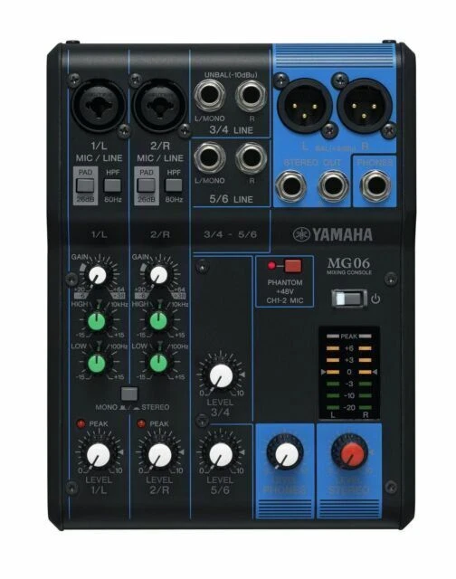 Yamaha MG06 6 Channel Mixing Console