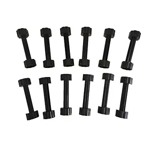 Quercetti Skyrail Suspension Roller Coaster Black Replacement Parts 12 Pieces M3 - Picture 1 of 3