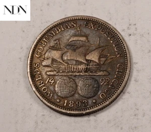 1893 Columbian Exposition Half Dollar - 90% Silber - #H815 - Bild 1 von 3