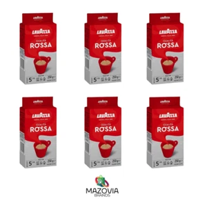 6 X Lavazza Qualita Rossa Ground Coffee 250g - Picture 1 of 1