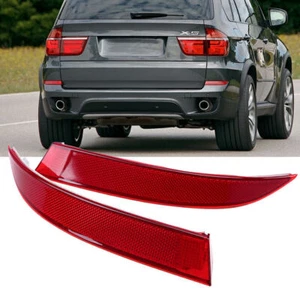 Left & Right For BMW X5 E70 LCI 2011 2012 2013 Rear Bumper Reflector Lens - Picture 1 of 9