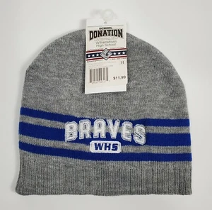 WILLIAMSTOWN HIGH SCHOOL PANTHERS KNIT BEANIE CAP NEW JERSEY ADULT ONE SIZE NWT - Picture 1 of 3