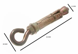 Shield Anchor Ringschraube M6 Bolzen M10 Shield Von 55mm Länge Yzp Packung 25 - Picture 1 of 1