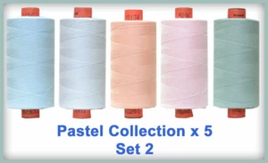Pastels 5 Colour Set 2 Rasant Thread 1000M Sewing and Quilting Thread - Picture 1 of 1