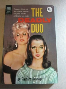 Richard Jessup THE DEADLY DUO Dell  1959 1st print A194 Paperback - Picture 1 of 3