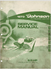 Johnson 9.5hp Outboard Motor Service Manual 1973 JM7304 Reprint