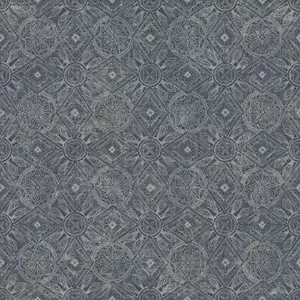 G78317 - Bazaar Marokkanische Paisley Marineblau Galerie Tapete - Bild 1 von 2