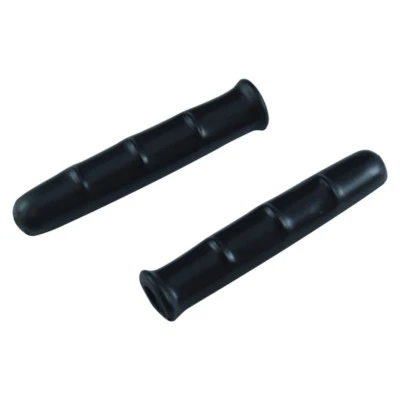 PAR CUBIERTA NEGRA PALANCA EMPUÑADURA BICICLETA FIXIE VINTAGE FRENO GOMA RETRO CAPUCHAS CLÁSICAS Foto 1 de 3