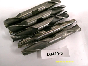 MIXED LOT DOUBLE END MILL 1/2 SHANK RESHARPENED D0420-3 "F - Picture 1 of 5
