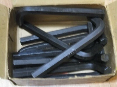 Box Of 10 New Old Stock Allen Hex Key Wrenches 1/2" Short Arm  68016 USA - Image 1 of 3