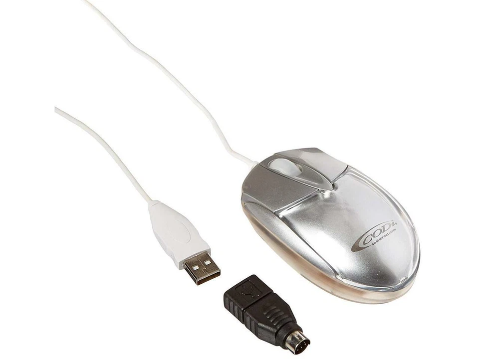 ACCKTKPMG00A001 I New Codi USB PS2 Mini Travel Mouse with Optical Scroll Wheel - Image 1 of 3