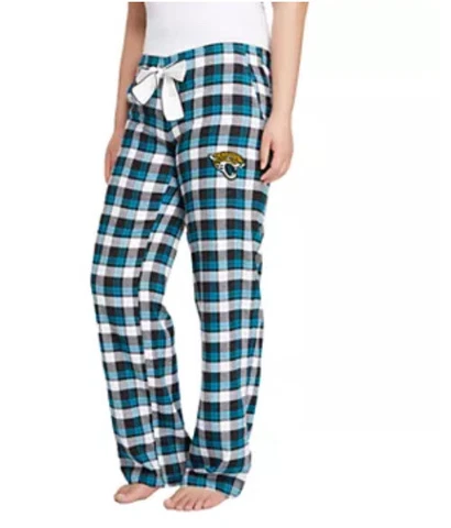 Jacksonville Jaguars Womens Pajamas Flannel Plaid Pajama Lounge Pants Sz Medium Cover
