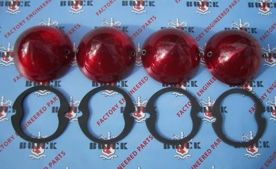 Juego de lentes de luz trasera Buick Special Super Roadmaster 1953. Juego de 4 con juntas Foto 1 de 4