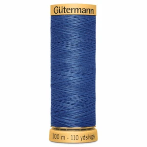 GUTERMANN 100% NATURAL COTTON SEWING THREAD 100 METRE SPOOL - LOTS OF COLOURS - Picture 1 of 240