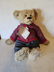 1998 Boyds Collection Mohair Bear Fillmore M. Bearington Jointed Bear 15" T - Picture 1 of 13