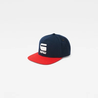 G-Star Estan Snapback Cap Navy And Red - Image 1 of 4