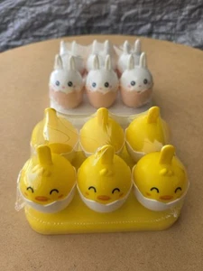 Plastic Popsicle Ice Cream Mold, Cute Chicks & Bunnies, 12pcs Total - Picture 1 of 6