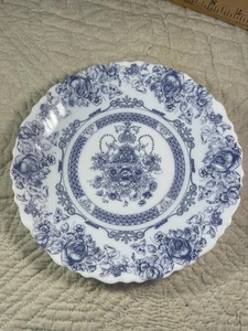 Vintage Arcopal Honorine blau & weiß Salatteller 7 1/4" Frankreich 4er Set - Bild 1 von 4